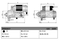 Motor de arranque / Arranque DSN3017 Denso