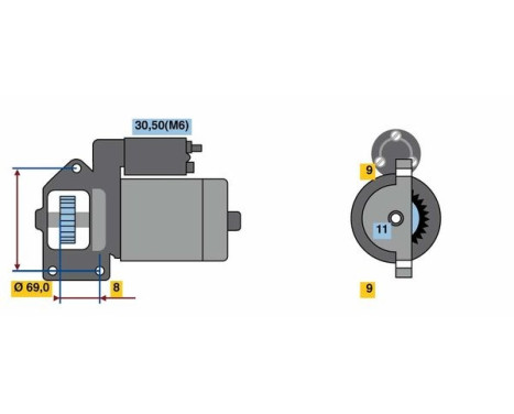 Motor de arranque / Arranque S78-M12V(R) Bosch