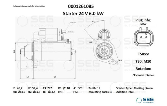 Motor de arranque Daf 6,0 kw, Imagen 6