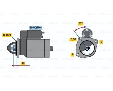 Motor de arranque DW(R)12V1,1kW Bosch