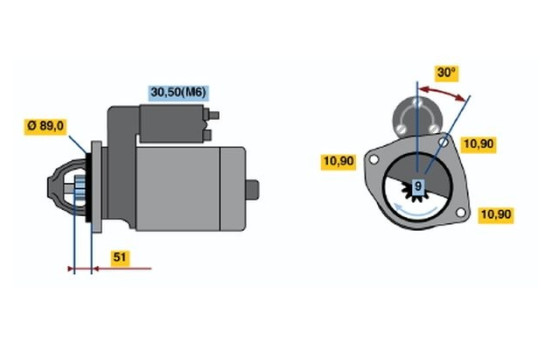 Motor de arranque EV(R)24V4,0KW Bosch, Imagen 5