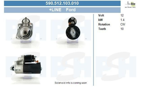 Motor de arranque Ford 1,4 kw, Imagen 4