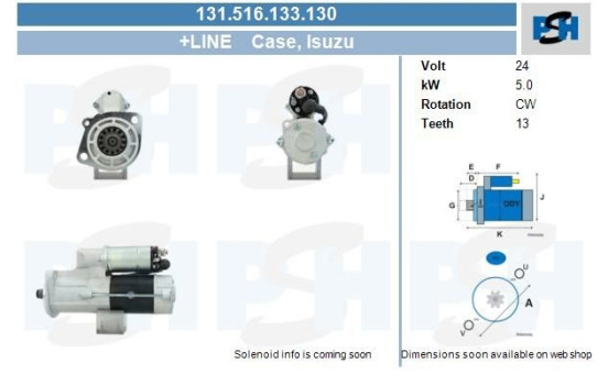 Motor de arranque Isuzu 5.0 kw, Imagen 9