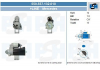 Motor de arranque Mercedes 1,8 kW