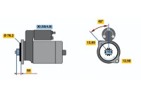 Motor de arranque RF70-M2512V(L) Bosch