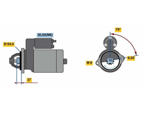 Motor de arranque S74-L12V(R) Bosch