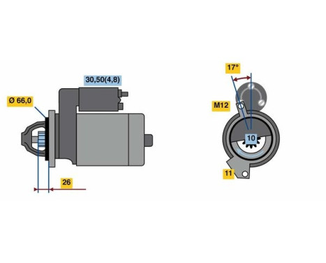 Motor de arranque S78-M12V(R) Bosch