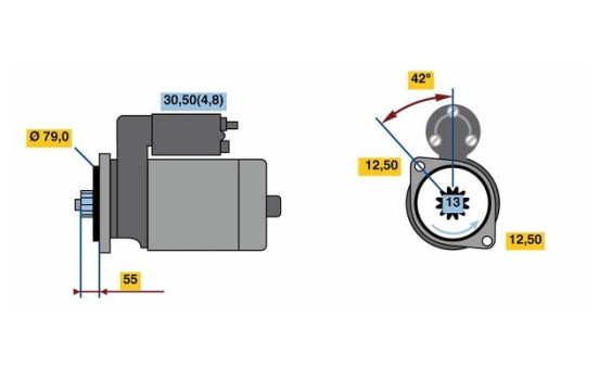 Motor de arranque SF74-L12V(L) Bosch, Imagen 5