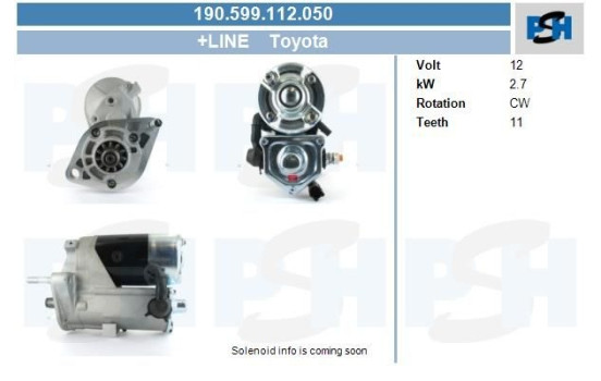 Motor de arranque Toyota 2,7 kw, Imagen 7