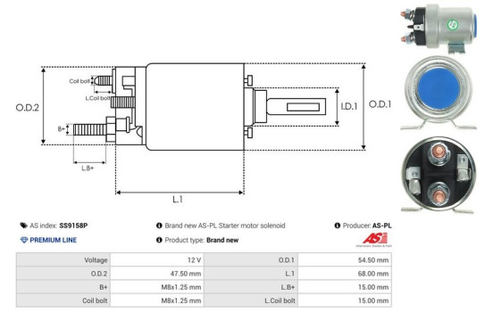 Interruptor de solenoide, motor de arranque, Imagen 4