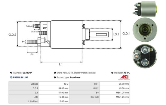 Interruptor de solenoide, motor de arranque, Imagen 4