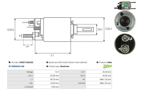 Interruptor de solenoide, motor de arranque, Imagen 4
