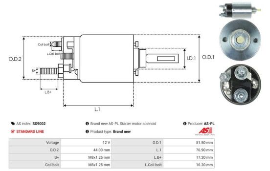 Interruptor de solenoide, motor de arranque, Imagen 4