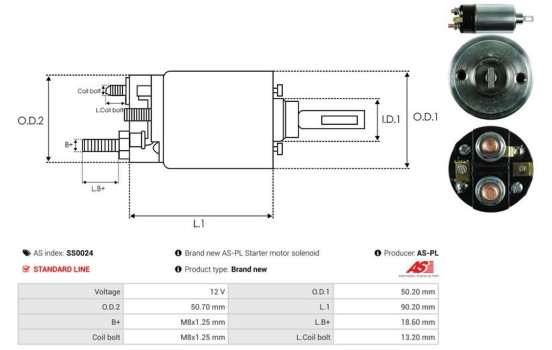 Interruptor de solenoide, motor de arranque, Imagen 4