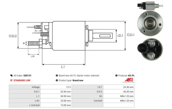 Interruptor de solenoide, motor de arranque, Imagen 4