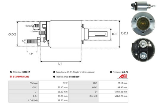 Interruptor de solenoide, motor de arranque, Imagen 4