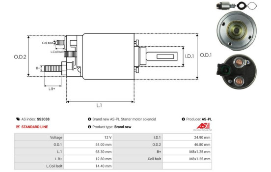 Interruptor de solenoide, motor de arranque, Imagen 4