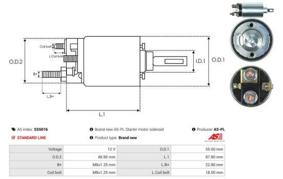 Interruptor de solenoide, motor de arranque, Imagen 4
