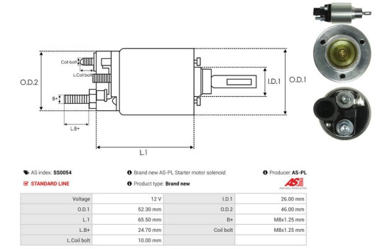 Interruptor de solenoide, motor de arranque, Imagen 4
