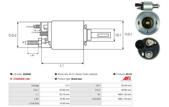 Interruptor de solenoide, motor de arranque, Imagen 4
