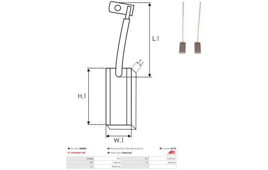 Cepillo de carbón, dinamo, Imagen 2