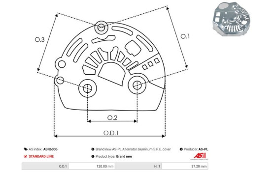 Cubierta protectora, alternador/dinamo, Imagen 2