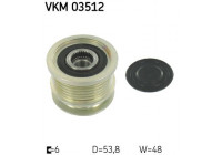 Rueda libre de dinamo VKM 03512 SKF
