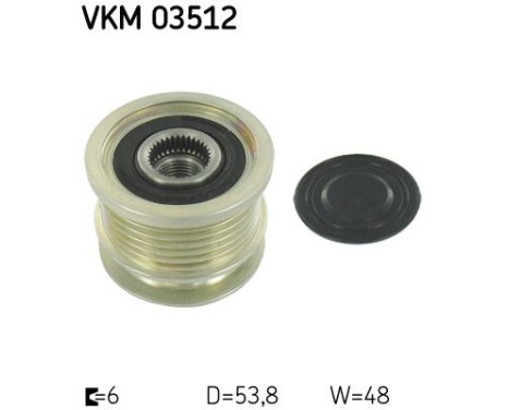 Rueda libre de dinamo VKM 03512 SKF