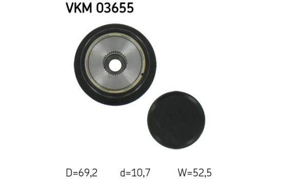 Rueda libre de dinamo VKM 03655 SKF, Imagen 3