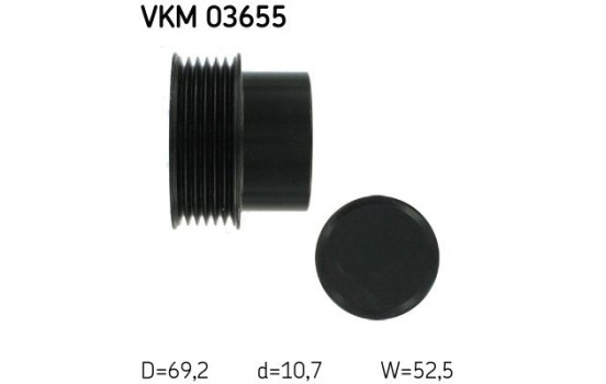 Rueda libre de dinamo VKM 03655 SKF, Imagen 4