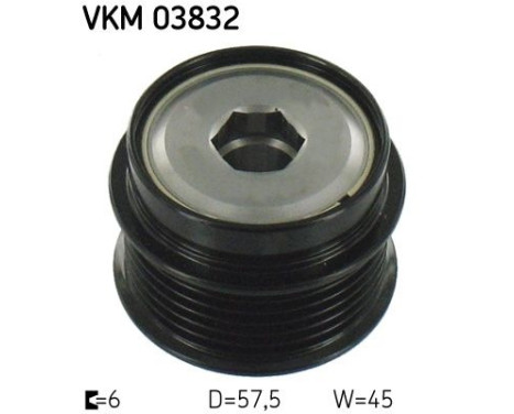 Rueda libre de dinamo VKM 03832 SKF
