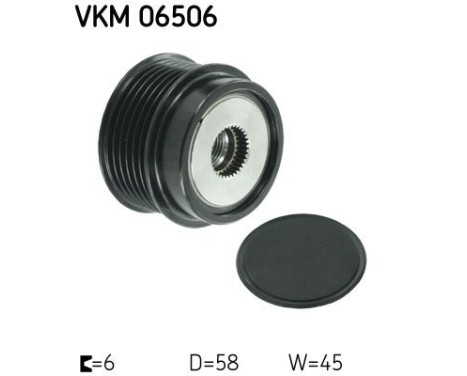 Rueda libre de dinamo VKM 06506 SKF