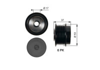 Rueda libre del alternador DriveAlign® OAP7015 Gates