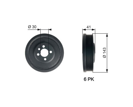 Polea, cigüeñal DriveAlign®