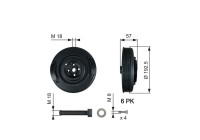 Polea, cigüeñal DriveAlign®