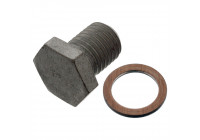 Tapón de drenaje de aceite con anillo de sellado 100551 FEBI