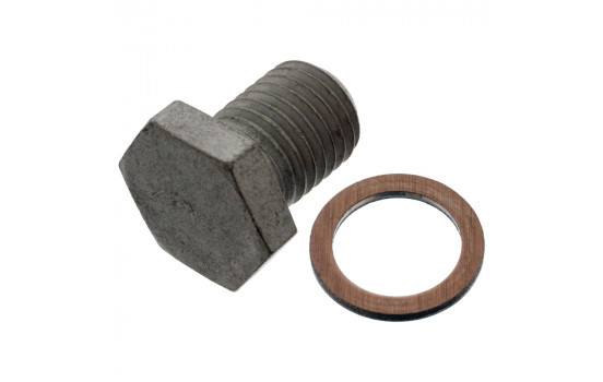 Tapón de drenaje de aceite con anillo de sellado 100551 FEBI