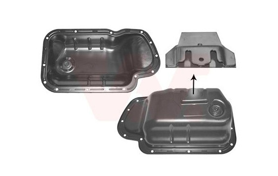 Cárter de aceite del cárter 1.4 / 1.4 16V 64Kw 0917070 Van Wezel, Imagen 2