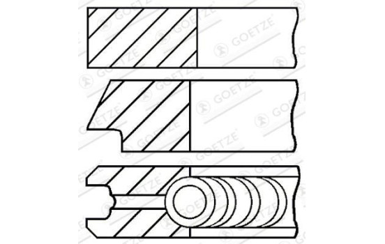 Juego de anillos de pistón, Imagen 3