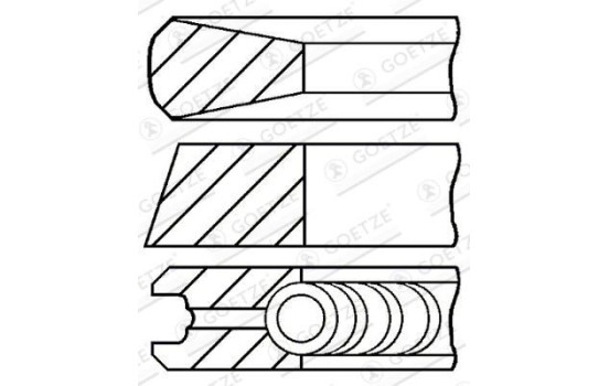 Juego de anillos de pistón, Imagen 3