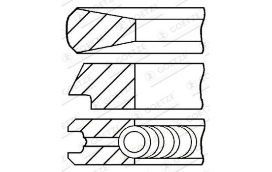 Juego de anillos de pistón, Imagen 2