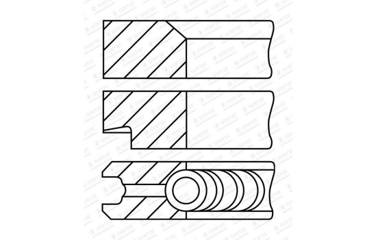 Juego de anillos de pistón, Imagen 2