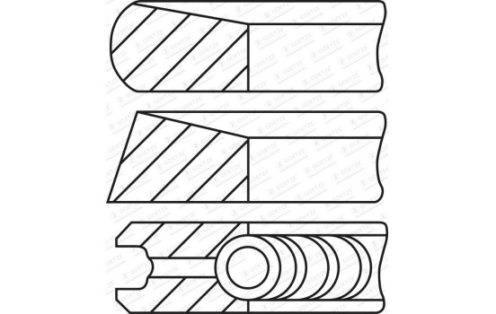 Juego de anillos de pistón, Imagen 2