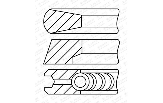 Juego de anillos de pistón, Imagen 2