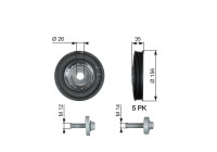 Polea, cigüeñal DriveAlign®