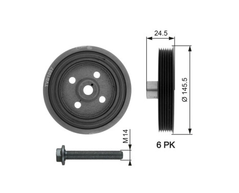 Polea, cigüeñal DriveAlign®