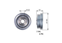 Polea, cigüeñal DriveAlign®