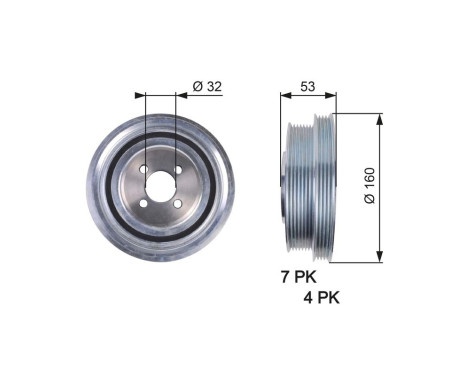 Polea, cigüeñal DriveAlign®