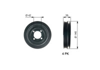 Polea, cigüeñal DriveAlign®