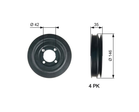Polea, cigüeñal DriveAlign®